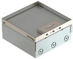OBO UDHOME4 2V V Bodentank komplett 3fach VDE-Steckdose A2 1.4301 7427200