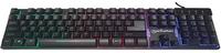 MANHATTAN USB-Gaming-Tastatur mit LEDs und Metallunterseite