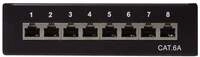 Logilink Patchpanel Cat.6A Tisch/Wand 8-port, Schwarz