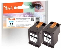 Peach 319611 Druckerpatrone 2 St&uuml;ck(e) Kompatibel Standardertrag Schwarz
