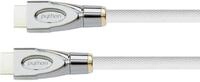 Python HDMI&laquo; 2.0 Kabel 4K2K Nylongeflecht wei&szlig; 1m
