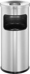 DURABLE Papierkorb Safe mit Ascher rund silber