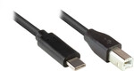 Good Connections USB2.0 Kabel C-B schw. 0,5m