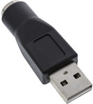 InLine&reg; USB PS/2 Adapter, USB Stecker A auf PS/2 Buchse