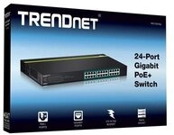 TRENDnet Switch 24-Port Gbit PoE+ 370W 19"