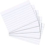 Herlitz Karteikarte A5 liniert wei&szlig; 100er Packung