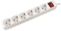 VALUE 6-fach Steckdosenleiste Schalter3m