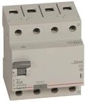 Legrand 402075 RX3 Fi-Schalter 40A 4-polig 30mA Typ A 400VAC 4TE