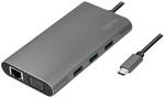 Logilink Dockingstation USB 3.2 Gen1,USB-C, 10-Port,PD,silb.