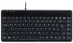 Perixx PERIBOARD-409 P, DE, Mini PS/2-Tastatur, schwarz