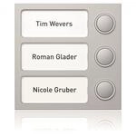 Ritto Portier Tastenmodul 1875320 (3Tasten) silber