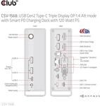 Club3D 4K ChargingDock USB-C ->6xUSB3/DP/2xHDMI/VGA/LAN 120W retail
