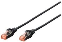 DIGITUS CAT 6 S/FTP Patchkabel, 10 St&uuml;ck, 0,25m, schwarz