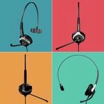 GEQUDIO Headset 1-Ohr mit USB f&uuml;r PC,MAC