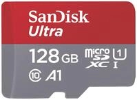 SD MicroSD Card 128GB SanDisk Ultra A1 Class 10 inkl. Adapt