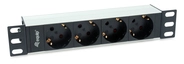 Equip 333311 Stromverteilereinheit (PDU) 4 AC-Ausg&auml;nge 1U Schwarz, Silber