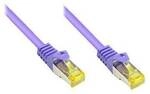 Good Connections Patchkabel m. Cat.7 Rohk. violett 1m