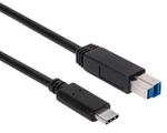CLUB3D USB 3.1 Gen2 Type-C auf Type-B Kabel 1M. Stecker/Stecker