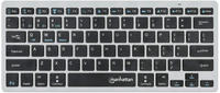 MANHATTAN Slim Funktastatur anthrazit Bluetooth 3.0/2.4GHz