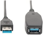DIGITUS USB 3.0 Aktives Verl&auml;ngerungskabel 20m, sw