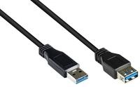 Good Connections USB3.0 Kabel A-St.-A-Bu. schwarz 1m