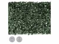 Fency Dark Ivy Sichtschutzzaun Windschutz 300x150 cm Efeu dunkelgrün
