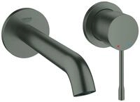 GROHE 2-Loch Waschtischarmatur Unterputz Essence Ausladung 183mm hard graphite geb.,
