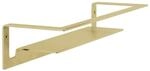 Herzbach design ix pvd wandablage 30 brass, Brass Steel, 21.820000.1.41