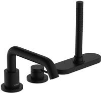 Hansgrohe 3-Loch Wannenrandmischer Tecturis S mit sBox, mattschwarz, 73447670