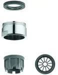 Grohe Strahlregler 46162 f. offene Warmwasserbereiter M24x1 chrom, 46162000 46162000