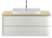 Duravit Happy D.2 Plus Konsolenwaschtischunterbau wandh&auml;ngend Nordic Wei&szlig;