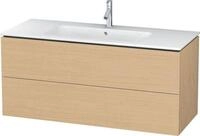 Duravit L-Cube Waschtischunterbau wandh&auml;ngend Natur Eiche Matt 1220x481x550 mm -