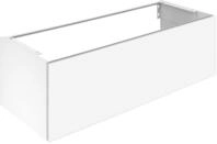 Keuco Waschtischunterschrank X-Line, 1 Frt-Auszug wei&szlig;/Glas wei&szlig;,...