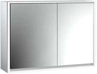 emco LED-Lichtspiegelschrank Loft Aufputz, 1000 mm, 2-t&uuml;rig, breite T&uuml;r links