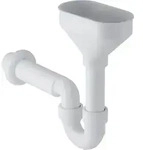 Geberit Rohrbogengeruchsverschluss f&uuml;r Ger&auml;te mit Trichter oval d50, 152393111