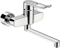 Hansa Waschtischarmatur HANSACLINICA 0153 B&uuml;gelh Bed.he. lang Ausld. 277 mm DN15 chr