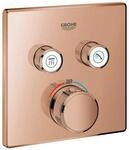 GROHE Thermostat Grohtherm SmartControl 29124 eckig FMS 2 Absperrv. warm sunset,