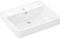 Hansgrohe Waschtisch Xanuia Q 600x480 mm mit Hahnloch und &Uuml;berlauf wei&szlig;, 60133450
