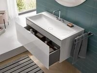 emco Waschbecken evo, 1x Bohrung, 1011 mm, weiss gl&auml;nzend, 957711431 957711431