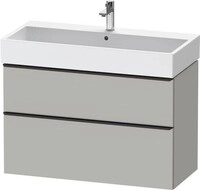 Duravit D-Neo Waschtischunterbau wandh&auml;ngend Betongrau Matt 984x442x625 mm -