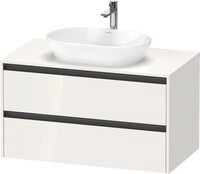 Duravit Ketho.2 Konsolenwaschtischunterbau wandh&auml;ngend Wei&szlig; Hochglanz...