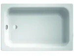 Bette Delta Rechteck-Duschwanne 5860, 80x120x28 cm wei&szlig; Glasurplus, 5860-000PLUS