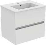 Ideal Standard M&ouml;belpaket Eurovit+ m.WT 61cm Weiss u.Schrank 60cm 2Ausz. Hgl....