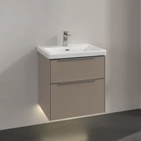 Villeroy & Boch Subway 3.0 Waschbeckenunterschrank, mit Beleuchtung, 2 Ausz&uuml;ge, 572