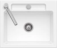 Villeroy & Boch Einbausp&uuml;le Siluet 60 S flat 600x510mm Exc-Garn. aus TitanCeram