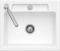 Villeroy & Boch Einbausp&uuml;le Siluet 60 S flat 33461F 600x510mm aus TitanCeram...