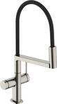 Hansgrohe Sp&uuml;ltischmischer Talis Select M54 PowderSpray 3jet edelstahl optik,
