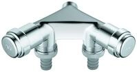 GROHE WAS-Doppelventil Einfach 41022 Design-Gr. DN15 m. RV chrom 41022000