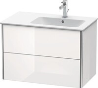 Duravit XSquare Waschtischunterbau wandh&auml;ngend Flanell Grau Seidenmatt 810x478x560