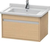 Duravit Ketho Waschtischunterbau wandh&auml;ngend Natur Eiche Matt 650x455x410 mm -